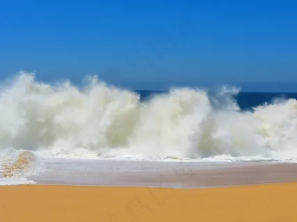 惊涛骇浪，情人海滩，墨西哥，卡波，海滩