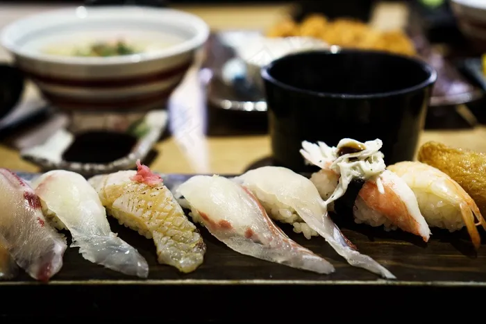 寿司，鱼，生鱼片，食品，海鲜，日式，三文鱼