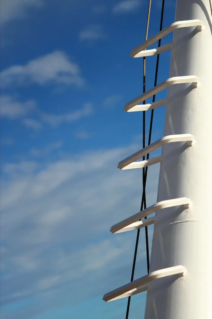 楼梯，出现，逐渐，上升，头，舰船，铁