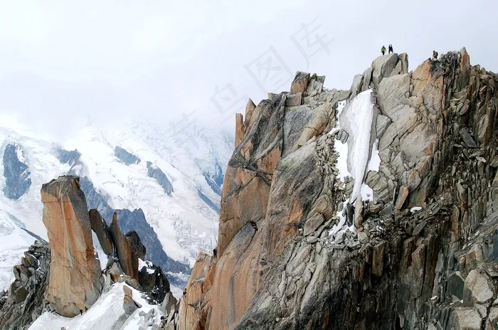 山，雪，自然，景观，冬季，冰，白