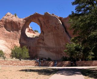 纳瓦霍人，窗口石，新墨西哥州，印第安人，美国，旅行