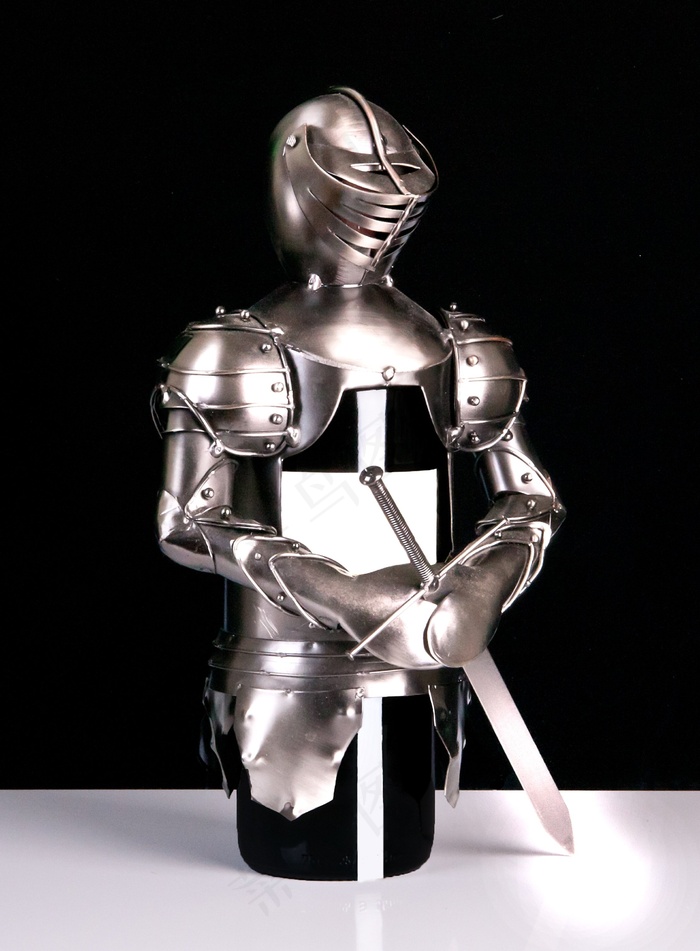 骑士，酒瓶，饮料，装饰，美食