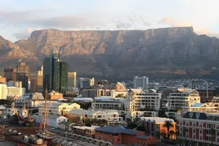 桌山，开普敦，南非，山，开普