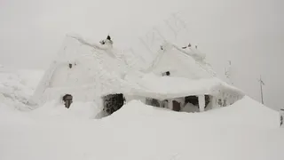 房子，雪，埋，冬季，十二月，一月，风暴