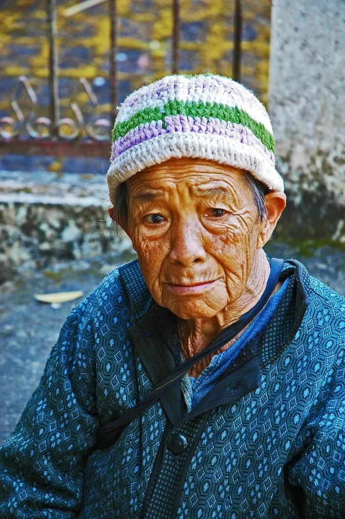 女人，老，手臂，悲伤，泰国