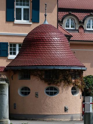 塔，圆形建筑，架构，屋顶，红色，屋面