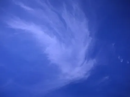 天空，蓝天，云