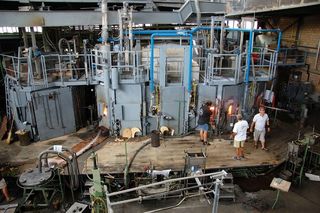 窑炉，玻璃吹塑，工业，重工业