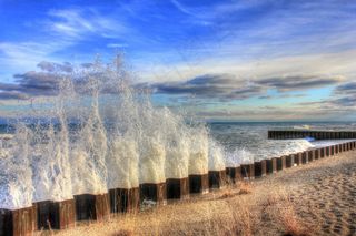 海滩，美国，伊利诺伊州，伊利诺伊州海滩州立公园，水