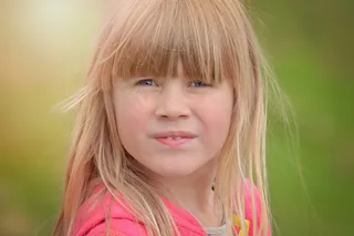 人，人的，女孩，儿童，女性，脸，金发，意见