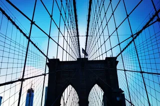 桥，布鲁克林，地平线，纽约，城市