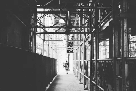 建筑,巷道,栅栏,楼梯,畜栏,光