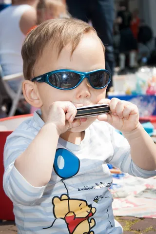 托儿所，幼儿，儿童，英国，Ukkie，口琴