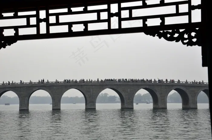 桥，湖，水，Web，景观，自然，蓝色