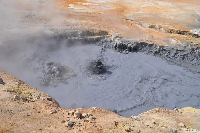 冰岛，火山，火山活动，膨胀，很热，硫，间歇泉