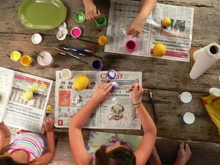 艺术，油漆，绘画，蛋彩画，工艺品，儿童，颜色