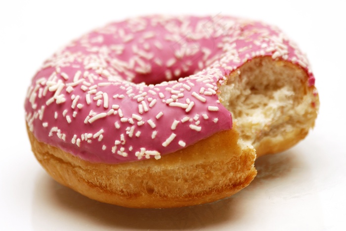 糕点，粉红色，糖霜