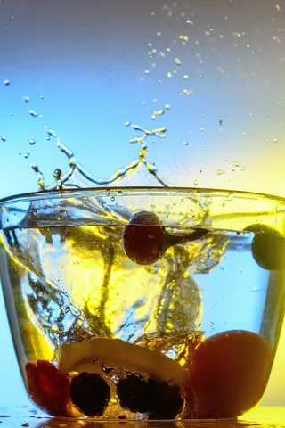 滴水，水，喷雾，液体，水滴，高速