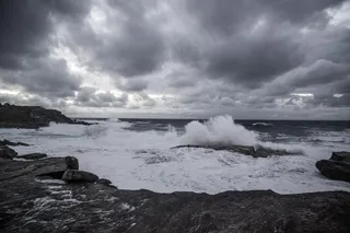 Clovelly，悉尼，澳大利亚，海洋，波浪，岩石