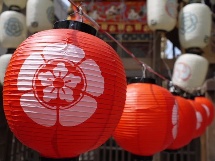 日本，节日，夏天，京都，纸灯笼