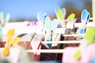 衣夹，洗衣，预算，干，吊，晾衣绳