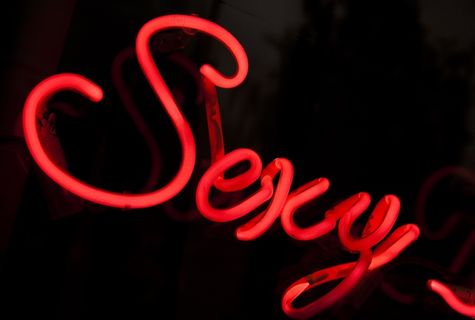 性感，霓虹灯，红色