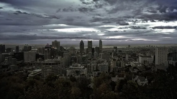 蒙特利尔，城市，天际线，加拿大，全景图，摩天大楼