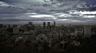 蒙特利尔，城市，天际线，加拿大，全景图，摩天大楼