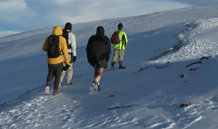 爬山，冒险，山，雪