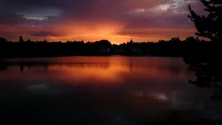 日落，天空，太阳，云团，西，景观，黎明，夏天