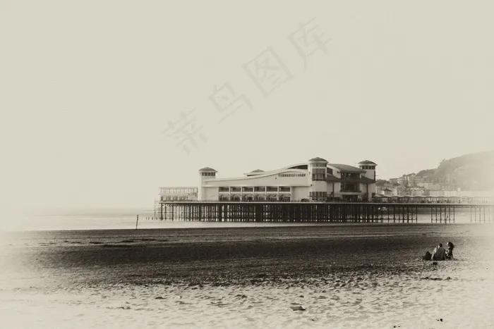 码头，韦斯顿超级母马，海，海滩，海岸，海边