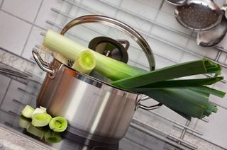 韭菜，蔬菜，炸薯条，健康，葱