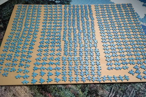 拼图零件，拼图，拼合，困难