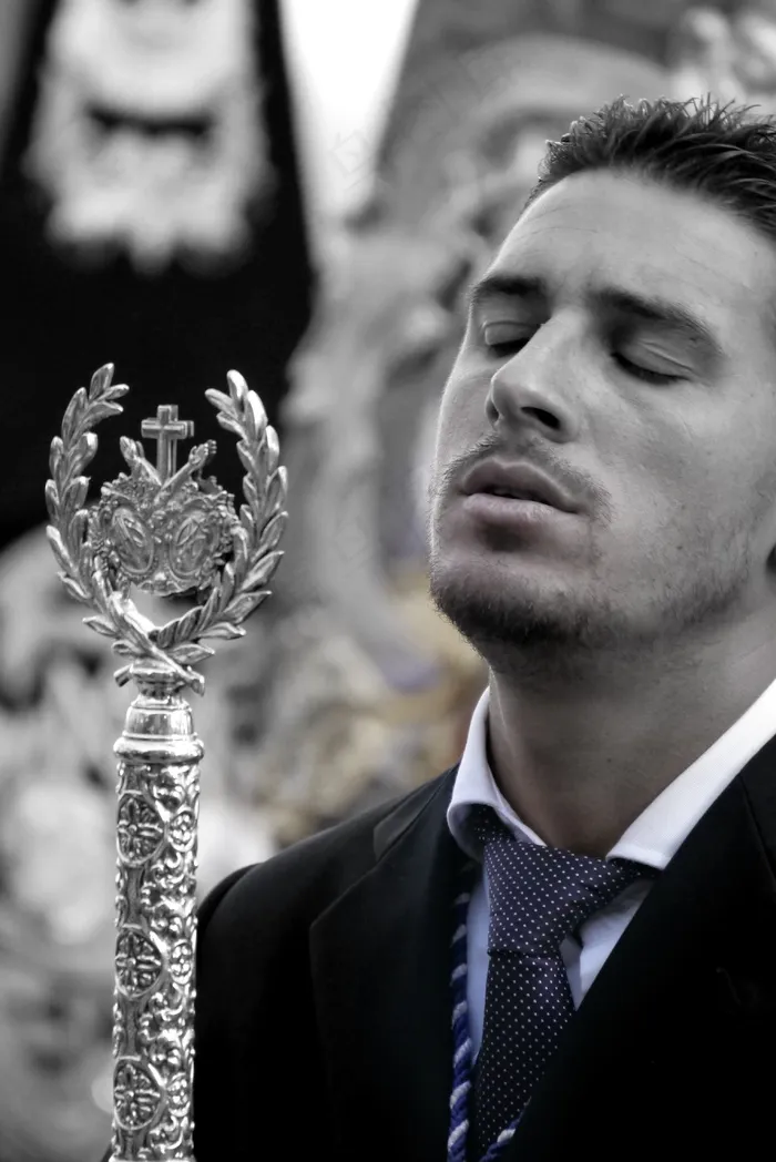 男子，宗教，布朗，祈祷