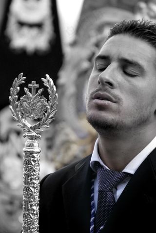 男子，宗教，布朗，祈祷