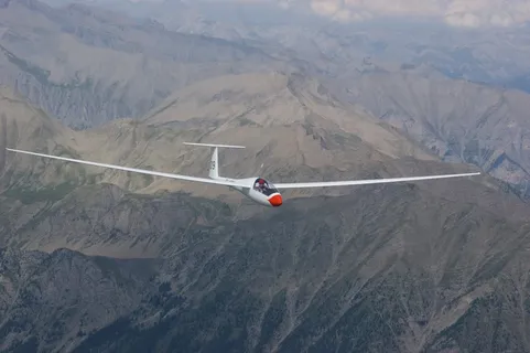 滑翔机飞行员，飞机，运动飞机，鸟瞰图