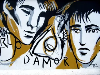 柏林墙，墙，柏林，涂鸦，东城画廊