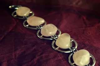 宝石，珠宝，性感，银，手链，珠子