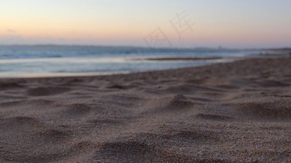海滩，沙，日落，海，景观，夏天，海洋