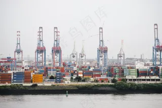 轮船,街道,建筑,港口码头,上海外滩,港口与集装箱码头