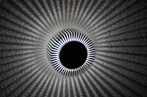 光线，阴影，黑白，对比度，灯