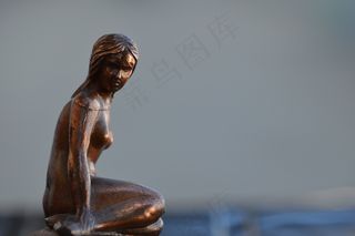 雕像，女人，雕塑，无花果