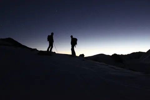 滑雪游览,早晨,清晨 滑雪游览,早晨,清晨