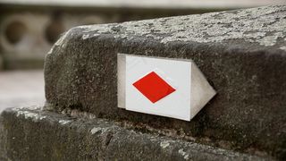 远足，标志，方式，标记，符号，径，路径，标签