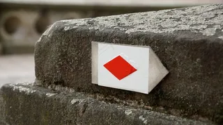 远足，标志，方式，标记，符号，径，路径，标签