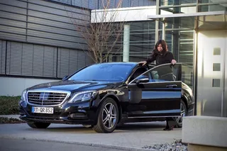 女商人，梅赛德斯，黑色，闪亮，设计，自动