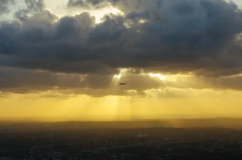 天空，太阳光线，云，光，明亮，天气，自然