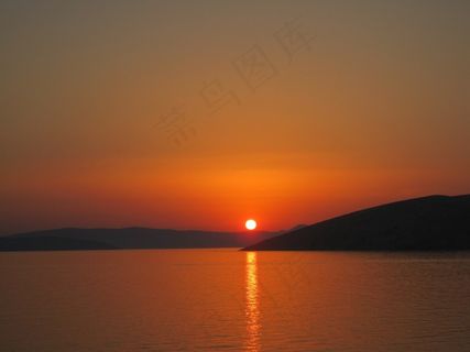 日落，天空，傍晚的天空，余辉，浪漫，自然