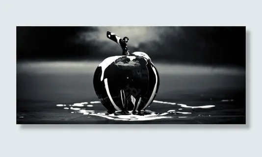 玻璃苹果,静物的抽象形象 玻璃苹果,静物的抽象形象