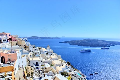 希腊，圣托里尼岛，海滩，太阳，假期，夏天
